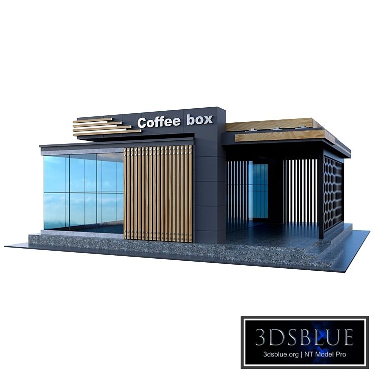 Coffee box 3DS Max - thumbnail 3