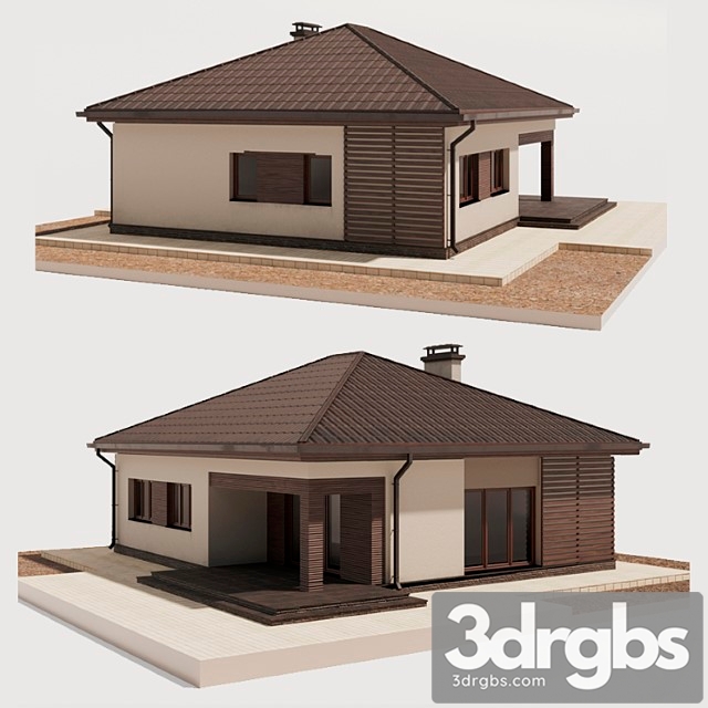 Cottage 2 3dsmax Download - thumbnail 1