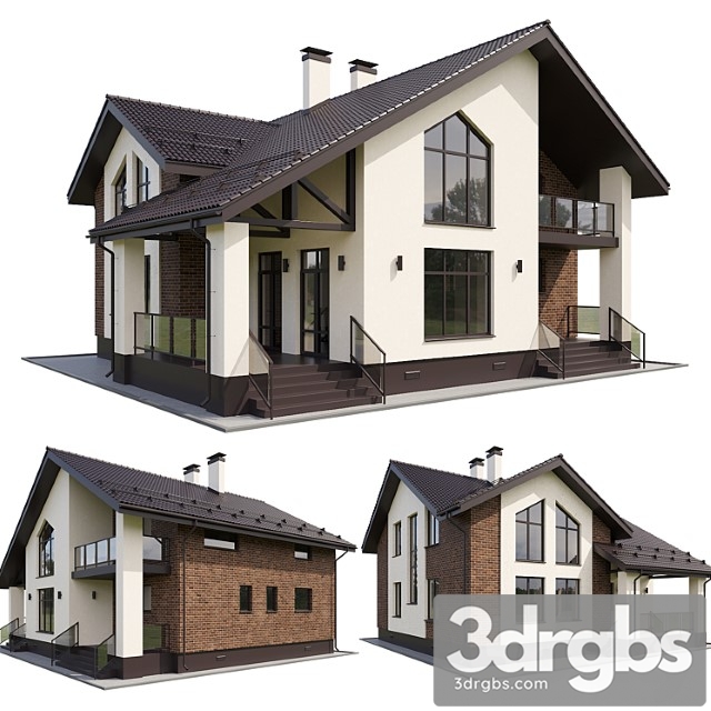 Cottage 3 3dsmax Download - thumbnail 1