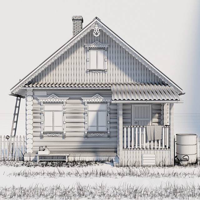 Cottage 3ds Max - thumbnail 3