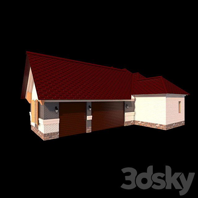 Cottage 3DS Max Model - thumbnail 3