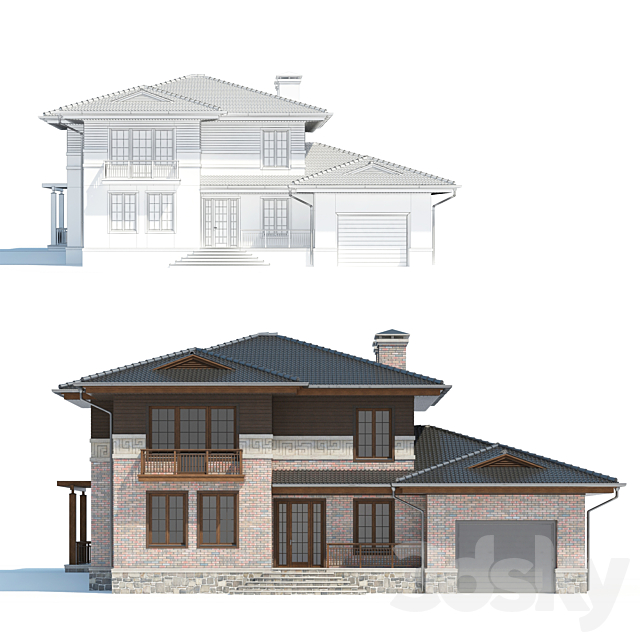 Cottage 3DSMax File - thumbnail 1