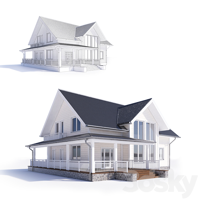 Cottage 3DSMax File - thumbnail 1