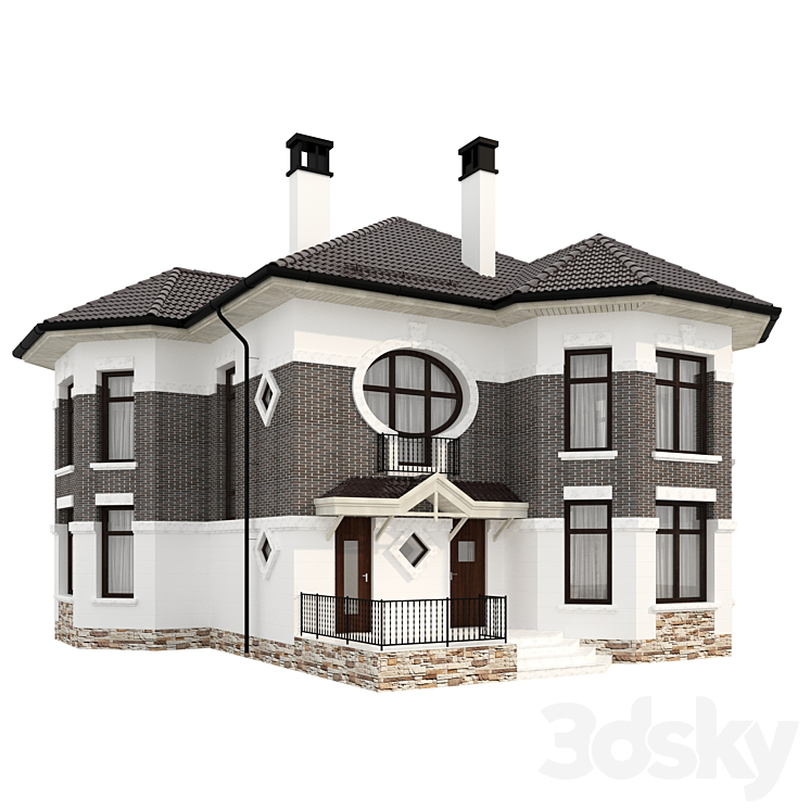 Cottage 63-82 3DS Max - thumbnail 2