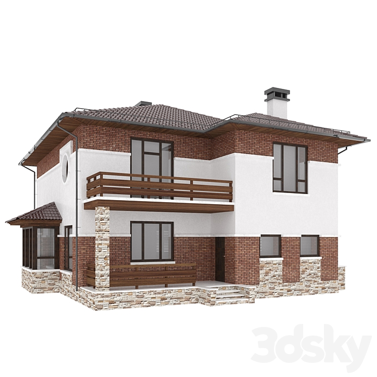 Cottage 72-78 3DS Max - thumbnail 2