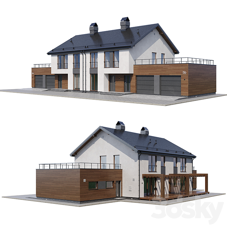 Cottage V1 3DS Max - thumbnail 1