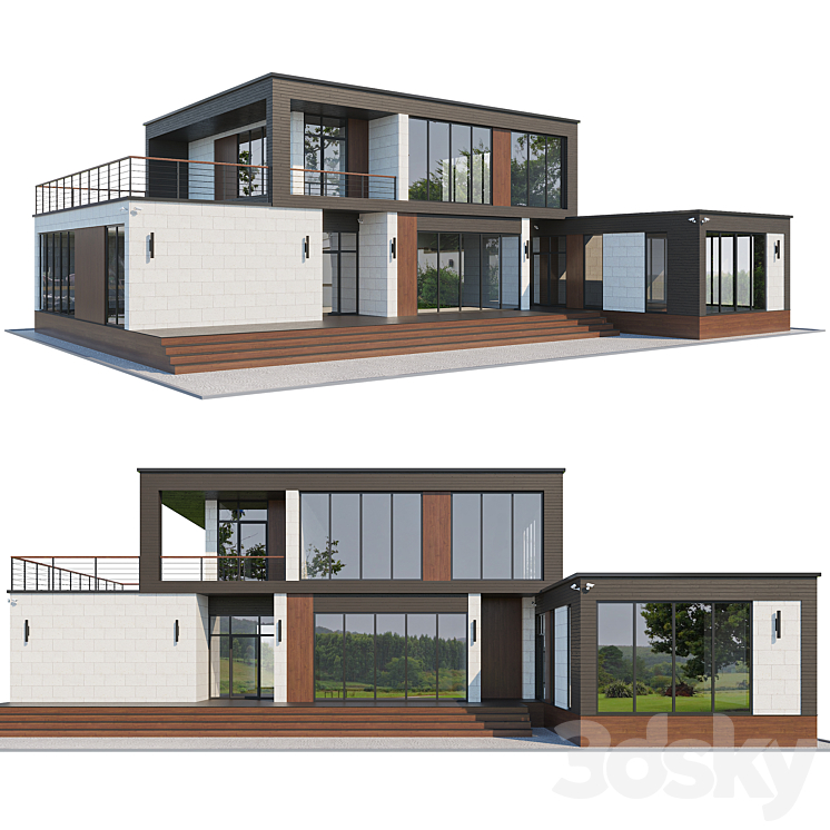 Country house 1 3DS Max - thumbnail 1