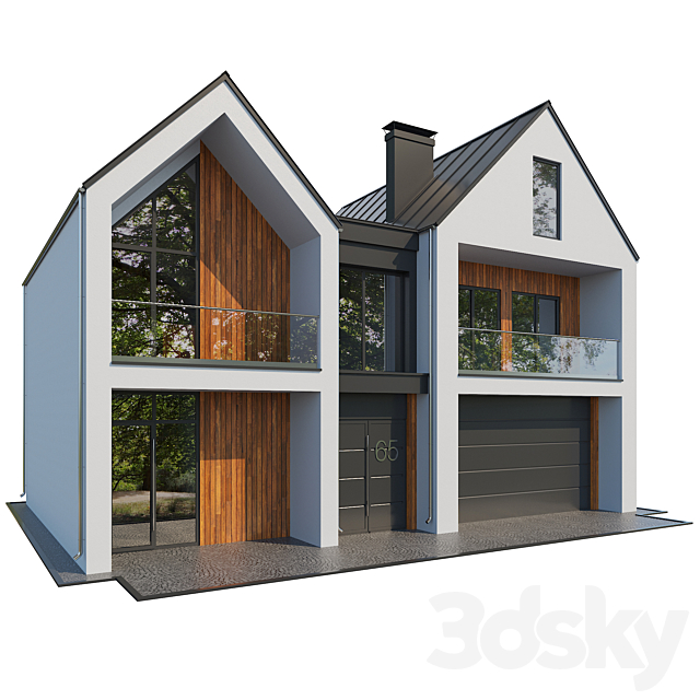 Country house 2 3DS Max Model - thumbnail 2