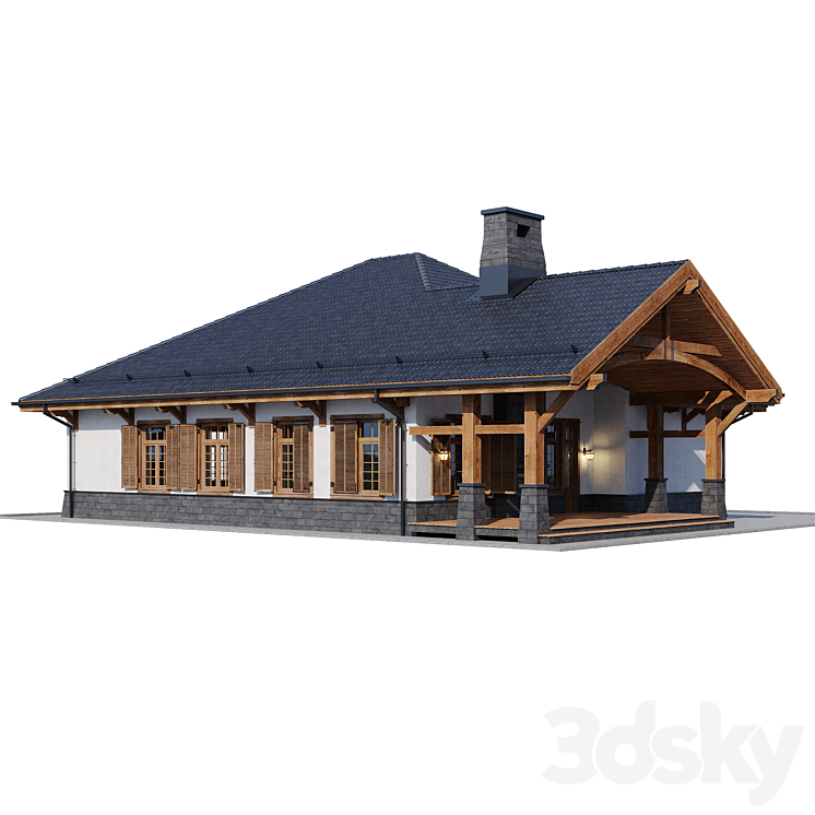 country house 4 3DS Max - thumbnail 2