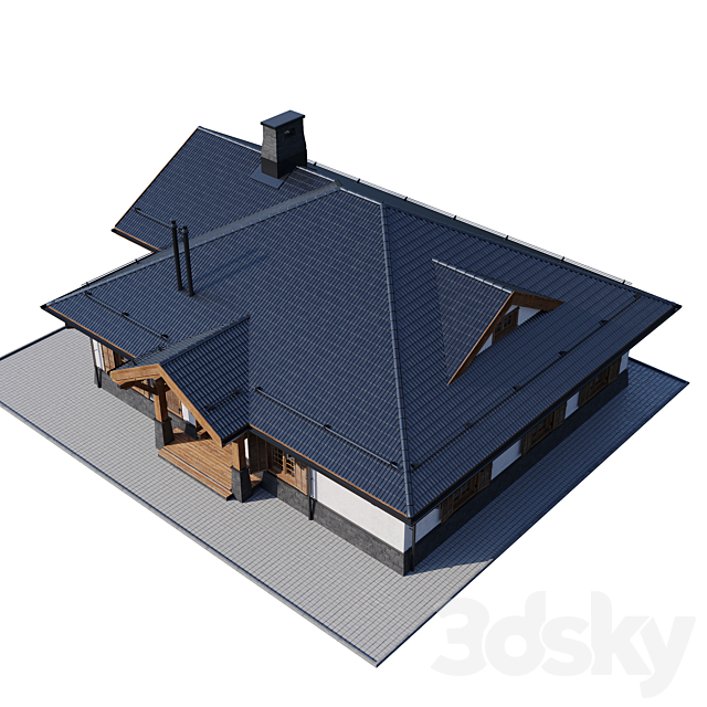 country house 4 3DS Max Model - thumbnail 4