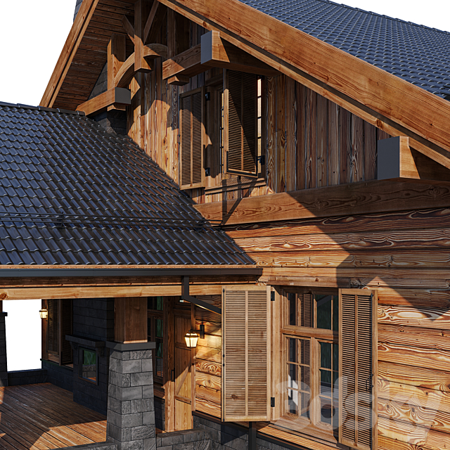 country house 4 3DS Max Model - thumbnail 7