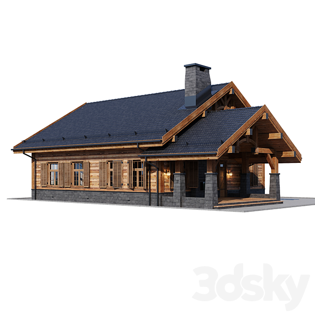 country house 5 3DS Max Model - thumbnail 2