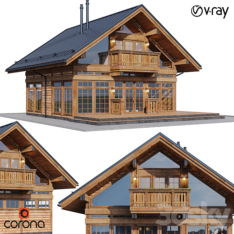 country house 6 3DS Max - thumbnail 1