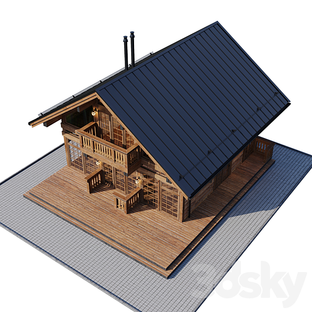 country house 6 3DS Max Model - thumbnail 3