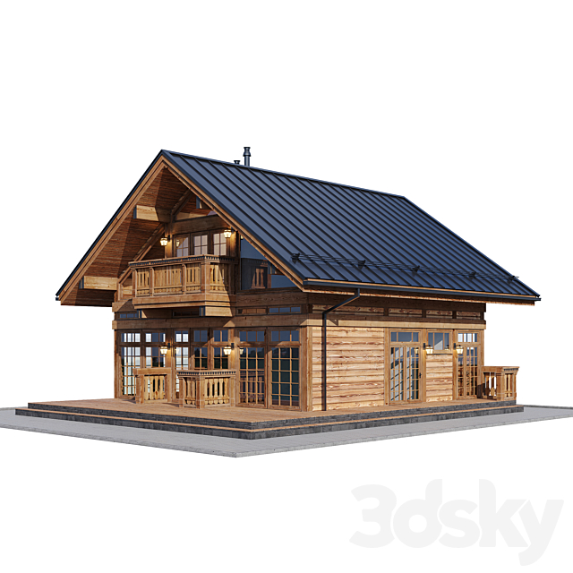 country house 6 3DS Max Model - thumbnail 4