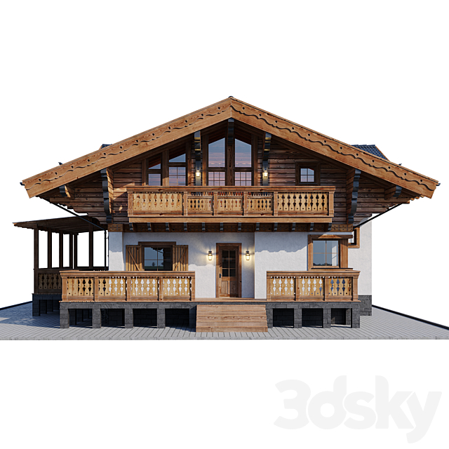 country house 7 3DS Max Model - thumbnail 3