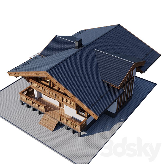 country house 7 3DS Max Model - thumbnail 4