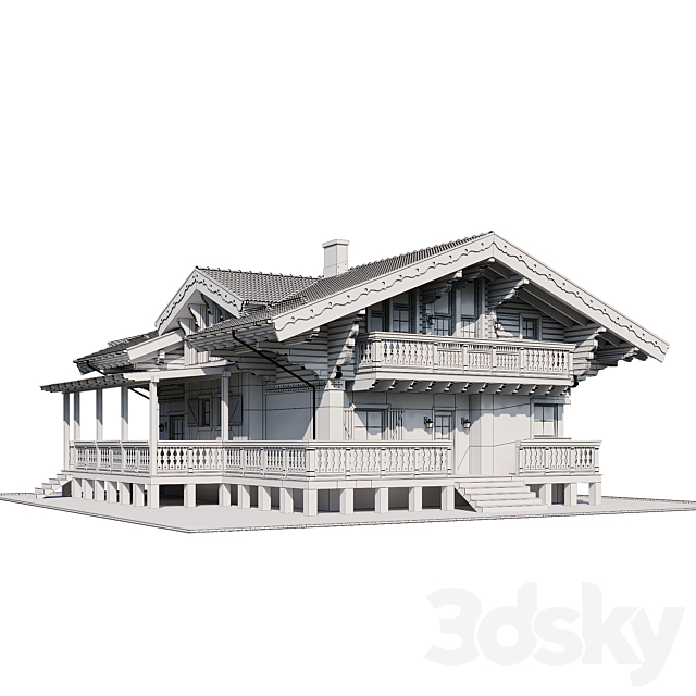 country house 7 3DS Max Model - thumbnail 5