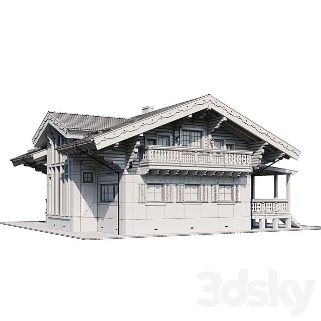 country house 7 3DS Max Model - thumbnail 6