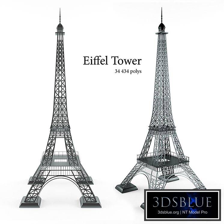 Eiffel Tower 3DS Max - thumbnail 3