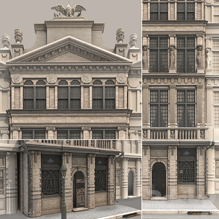 facade 3DS Max - thumbnail 2