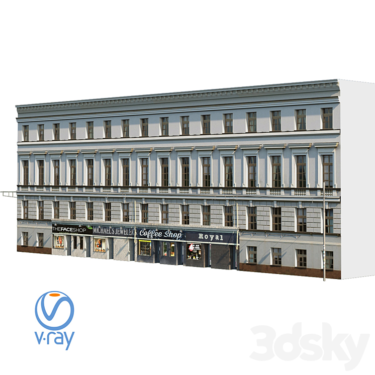 facade 3DS Max - thumbnail 1