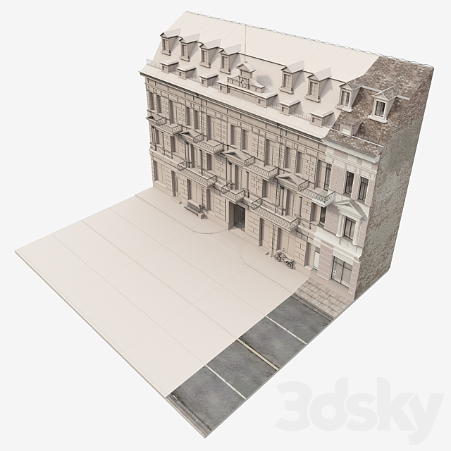 Facade 3DS Max Model - thumbnail 3