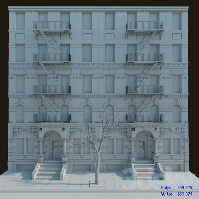 facade 3DSMax File - thumbnail 3