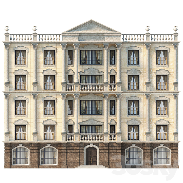 Façade classic 3DSMax File - thumbnail 1