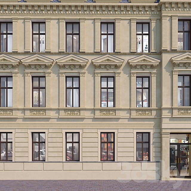 Facade for background 8 3DSMax File - thumbnail 2