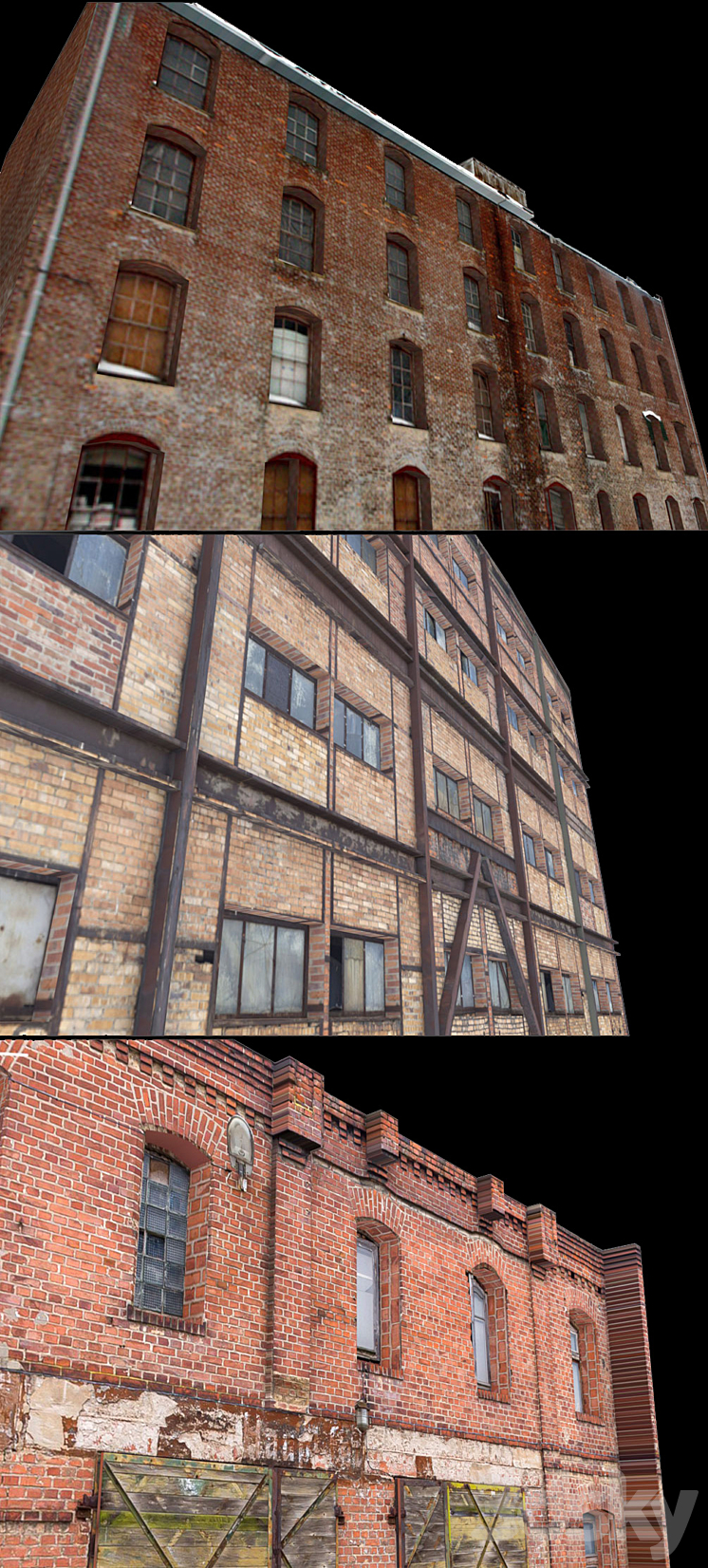 Facade for background vol.5 Industrial area 3DS Max - thumbnail 2