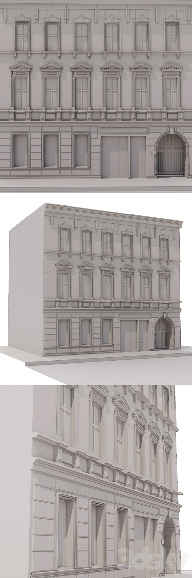 Facade for bekgraunda vol.1 3DS Max Model - thumbnail 3