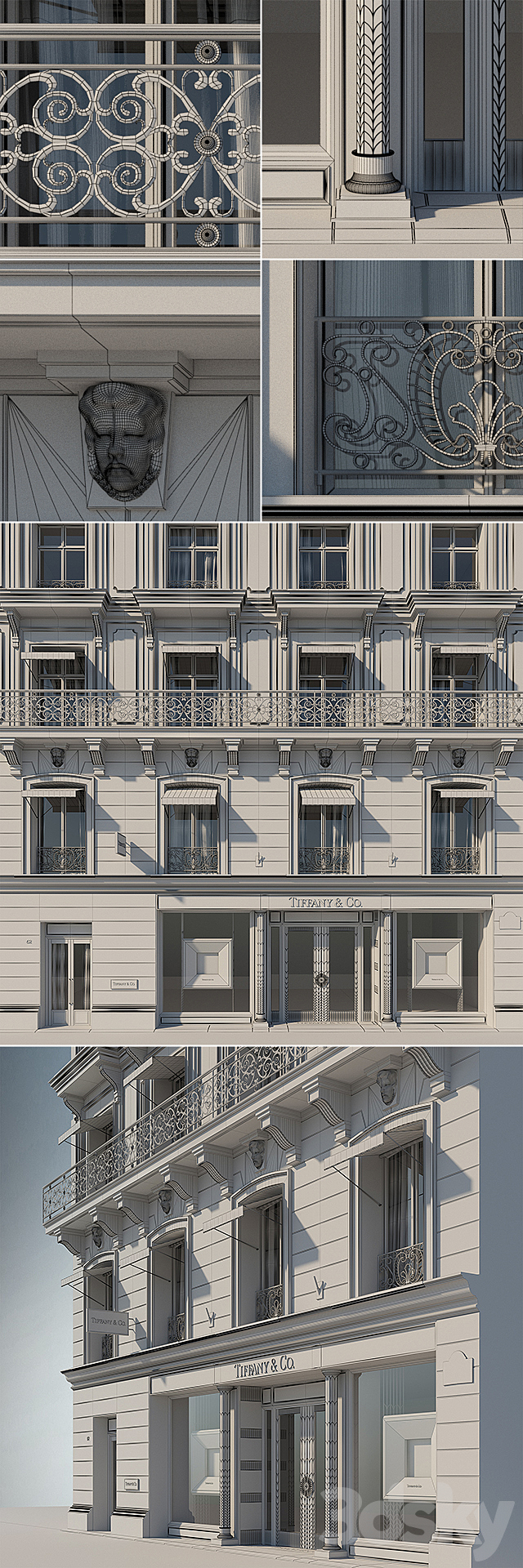 Facade les Champs 3DSMax File - thumbnail 3