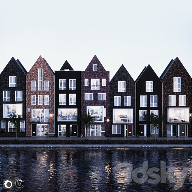 Facade. Netherlands 3DSMax File - thumbnail 1