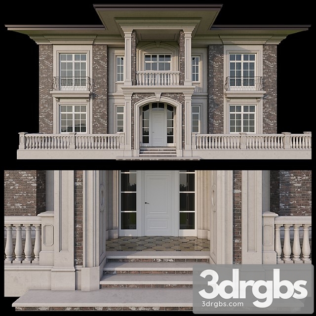 Fasad Doma 3dsmax Download - thumbnail 1