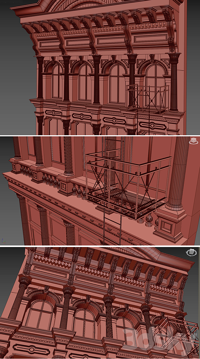 fasad_set_1 3DSMax File - thumbnail 3