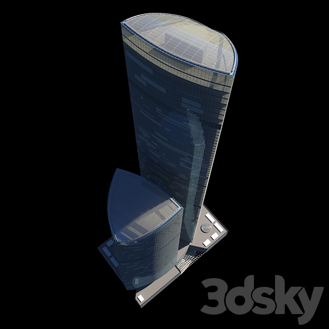 Federation Tower” 3DS Max Model - thumbnail 2