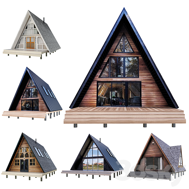 Forest houses 3DSMax File - thumbnail 1