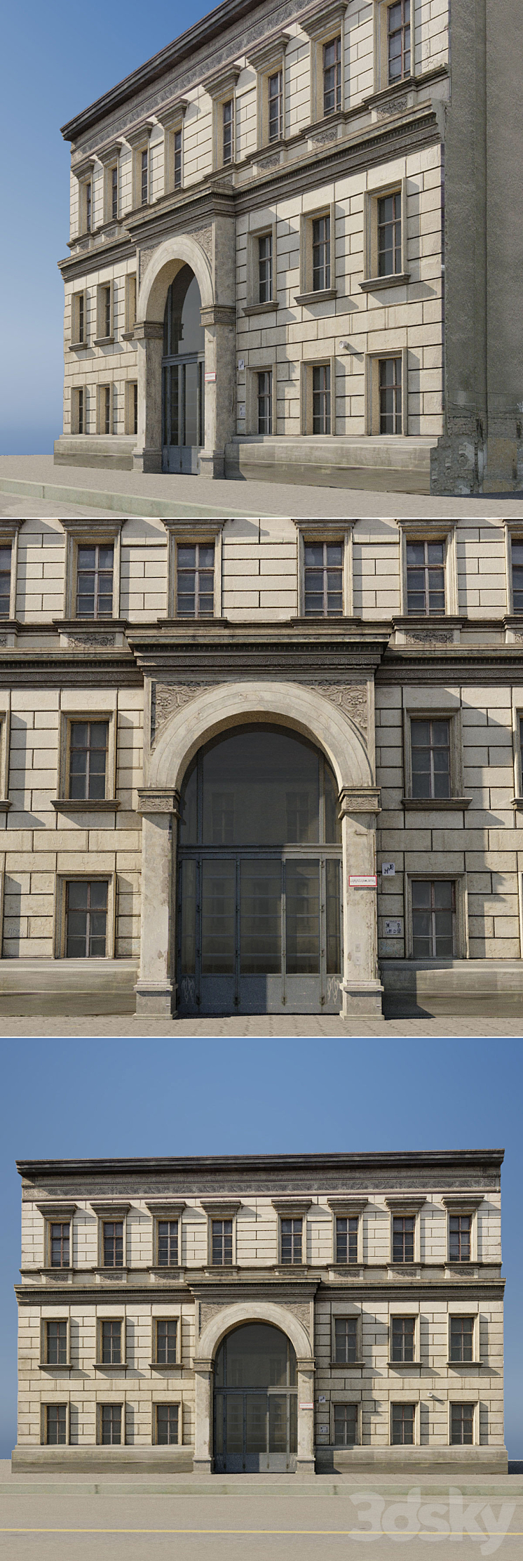 Fotorealny facade for bekgraund vol: 2 3DS Max - thumbnail 2