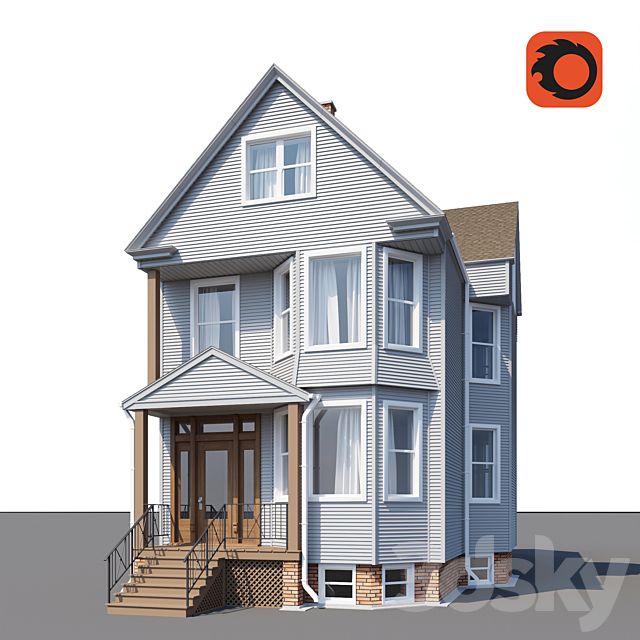 House 01 3DSMax File - thumbnail 1