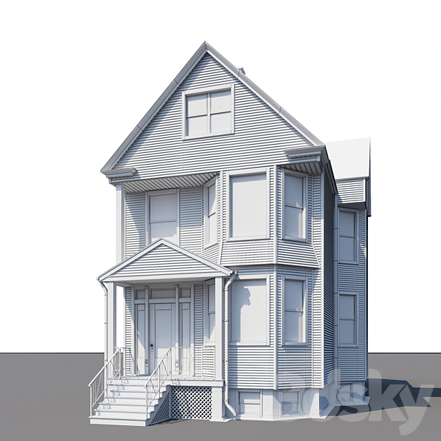 House 01 3DSMax File - thumbnail 3