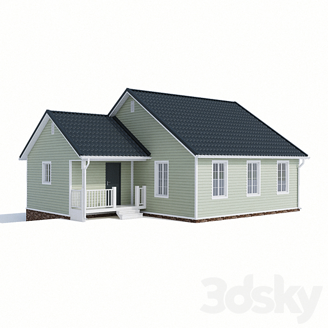 House 90m2 3DSMax File - thumbnail 1