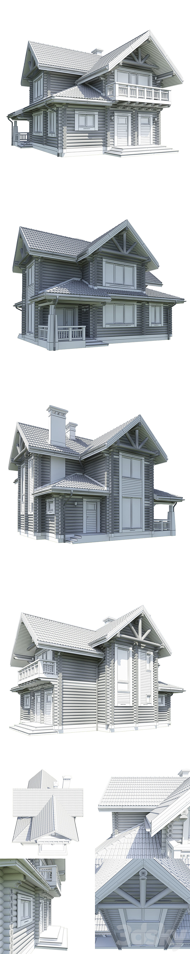 House of the H-beam 1 3DS Max Model - thumbnail 3