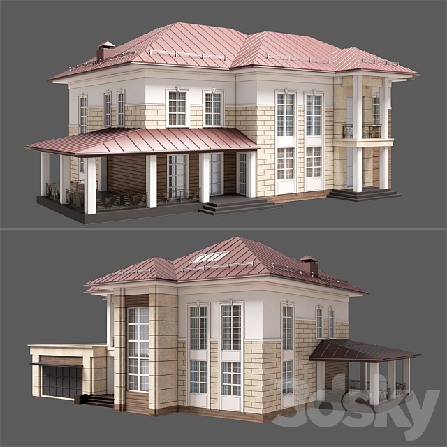 House_1 3ds Max - thumbnail 1