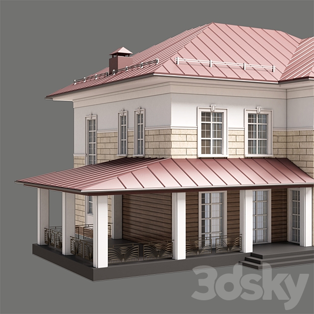 House_1 3ds Max - thumbnail 2