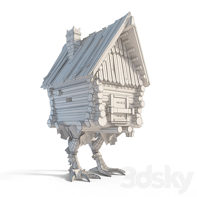 Hut on chicken legs 3DSMax File - thumbnail 2