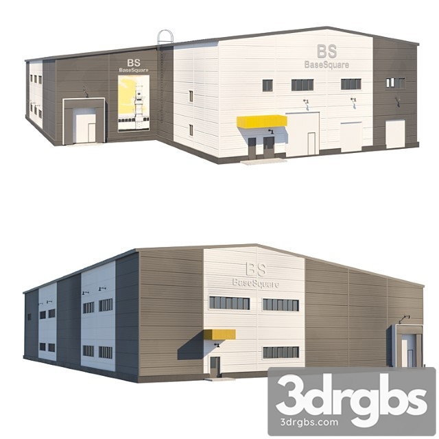 Industrial Building 1 3dsmax Download - thumbnail 1