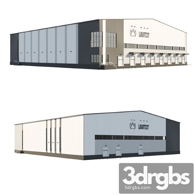 Industrial Building 2 3dsmax Download - thumbnail 1