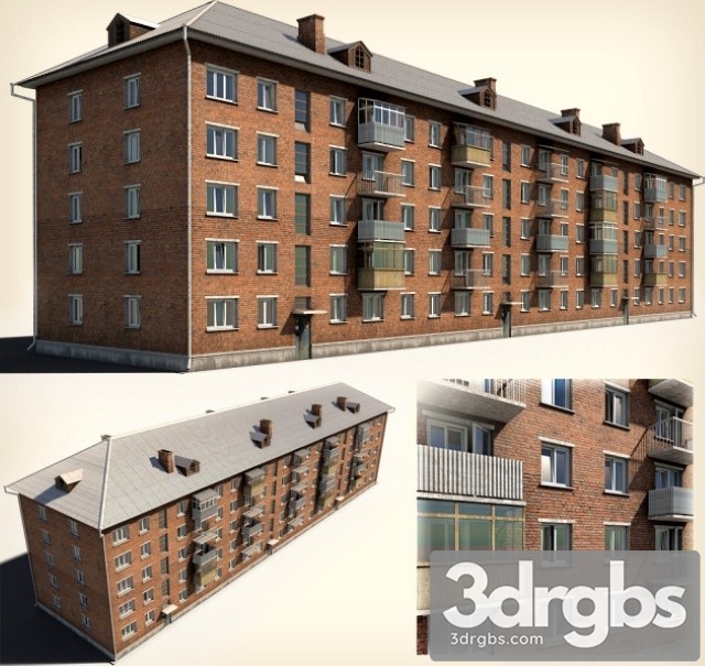 Ka Hrushevka Brick 5 3dsmax Download - thumbnail 1