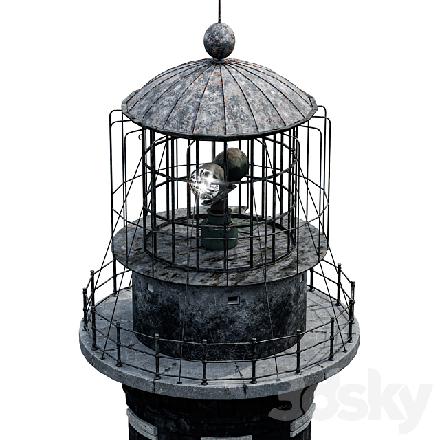 Lighthouse-FireIsland Lighthouse. 3DS Max Model - thumbnail 2